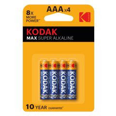 Kodak Max Alkalin İnce Pil AAA 4'lü
