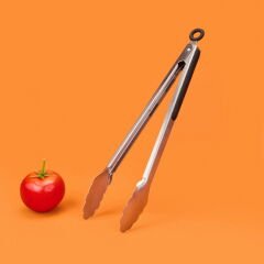 Çelik Maşa - Gri - 34 cm