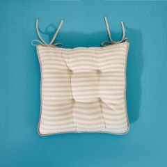 Soft Anika Sandalye Minderi - Ekru / Bej - 43x43 cm