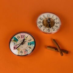 Yuvarlak Mıknatıslı Buzdolabı Saati - Asorti - 10 cm