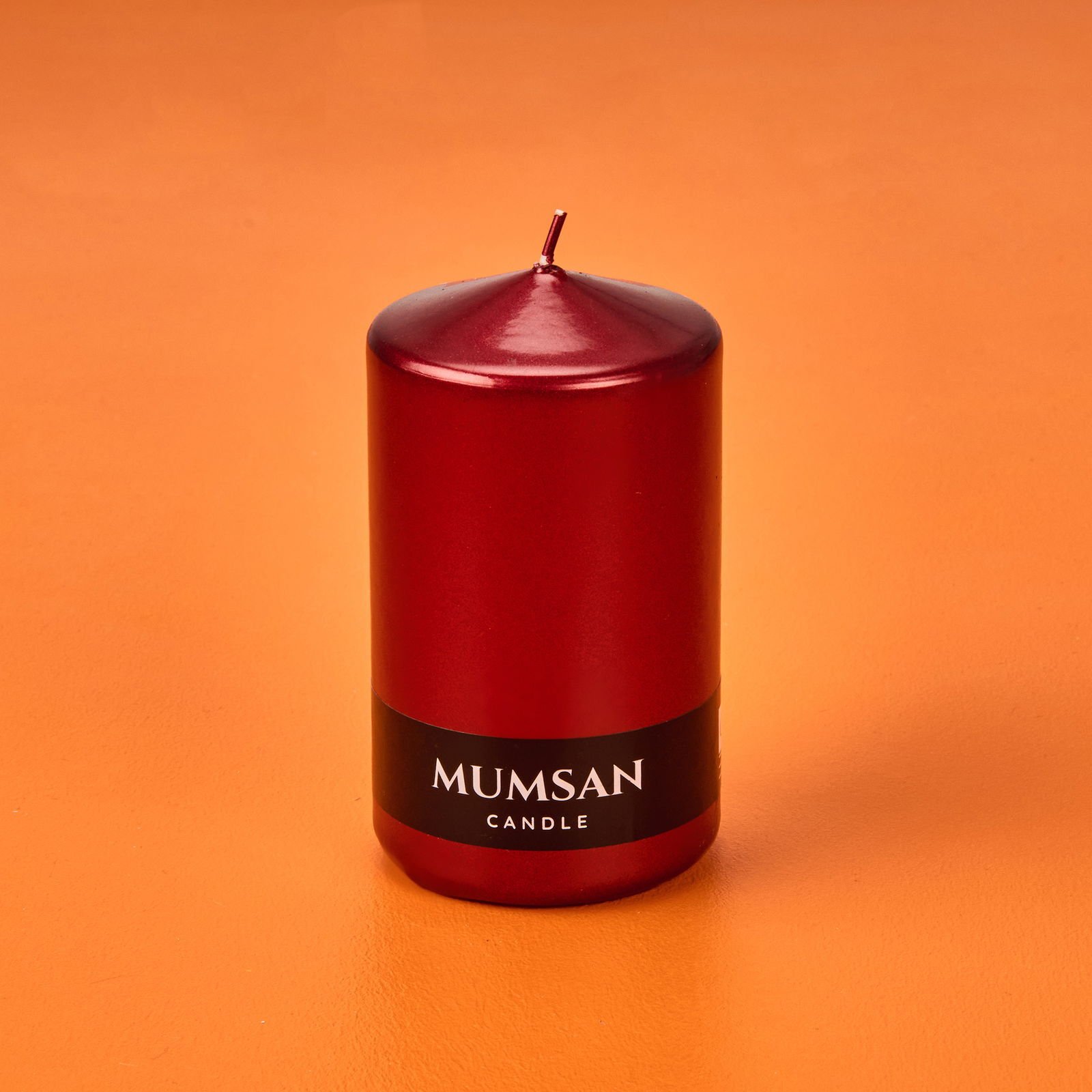Baton Mum - Metalik Bordo - 10x6 cm