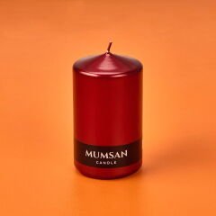 Baton Mum - Metalik Bordo - 10x6 cm