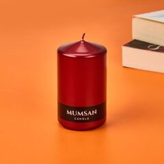 Baton Mum - Metalik Bordo - 10x6 cm