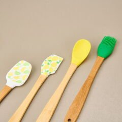Silikon Mini 4'lü Spatula Seti - Renkli