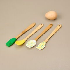 Silikon Mini 4'lü Spatula Seti - Renkli