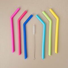 Silikon 6'lı Pipet Seti - Renkli