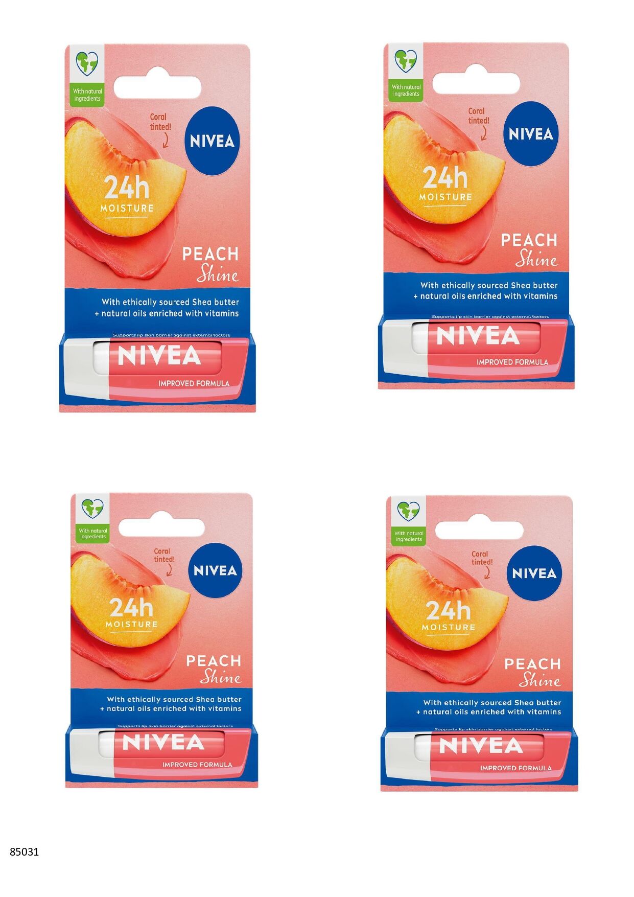 85031 NIVEA Şeftali Dudak Bakım Kremi  4 ADET
