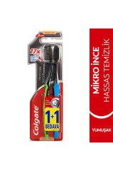 Colgate Diş Fırçası Mikro İnce Hassas Siyah 1+1
