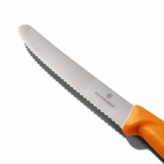 6.7836.L119 Tırtıklı Domates ve Sosis Bıçağı - Turuncu - 11 cm