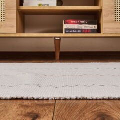 Soft Püsküllü Kilim - Ekru - 80x150 cm