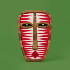 Deco Mask Duvar Panosu - Kırmızı - 18 cm