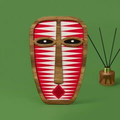 Deco Mask Duvar Panosu - Kırmızı - 18 cm