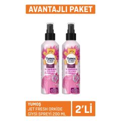 Yumoş Jet Fresh Orkide Giysi Spreyi 2X200 Ml
