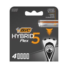 BIC Hybrid 5 Flex Tıraş Bıçağı Yedek Kartuşu 4'lü