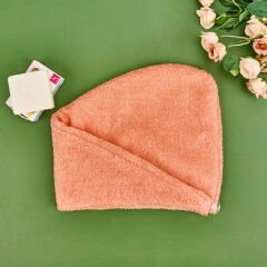Mikrofiber Saç Havlusu - Somon - 57x27 cm