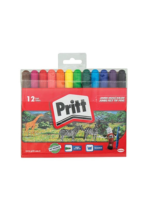 Kalem Keçeli Pritt 12'Li Jumbo Pvc Poset
