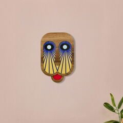 Deco Mask Duvar Panosu - Sarı - 20 cm