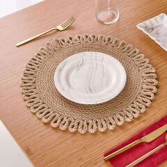 Soft Fiore Amerikan Servis - Bej - 35x35 cm
