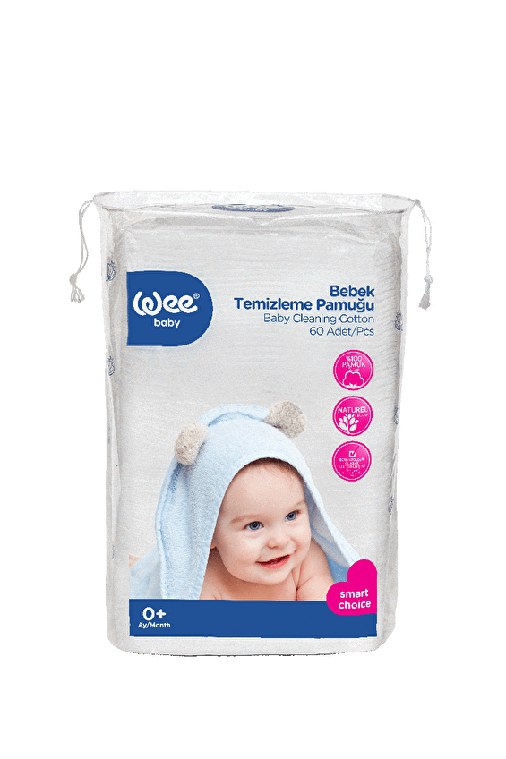 Wee Baby Bebek Temizleme Pamuğu 60'lı