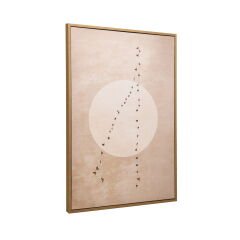 Deco Pajaros Tablo - Bej - 90x60 cm