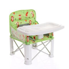 Picnic Yükselticili Mama Sandalyesi, 3 Noktalı Emniyet Kemerli, Kaymaz Ayaklı, 15 kg Kapasiteli, Tilki 1 Adet