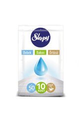 Sleepy Natural Bebek Bakım Örtüsü 10 lu