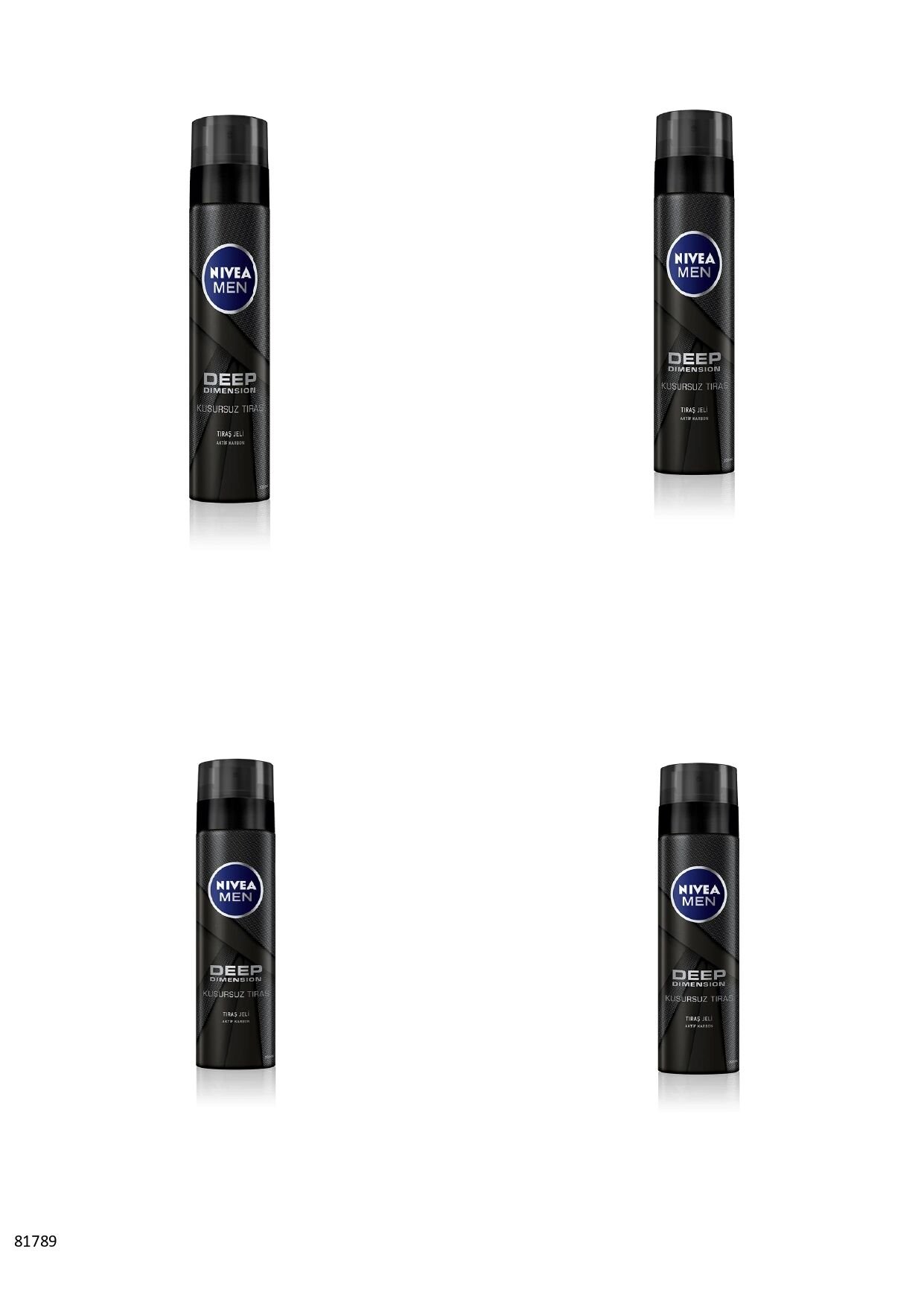 81789 NIVEA MEN DEEP DIMENSION TIRAŞ JELİ  4 ADET