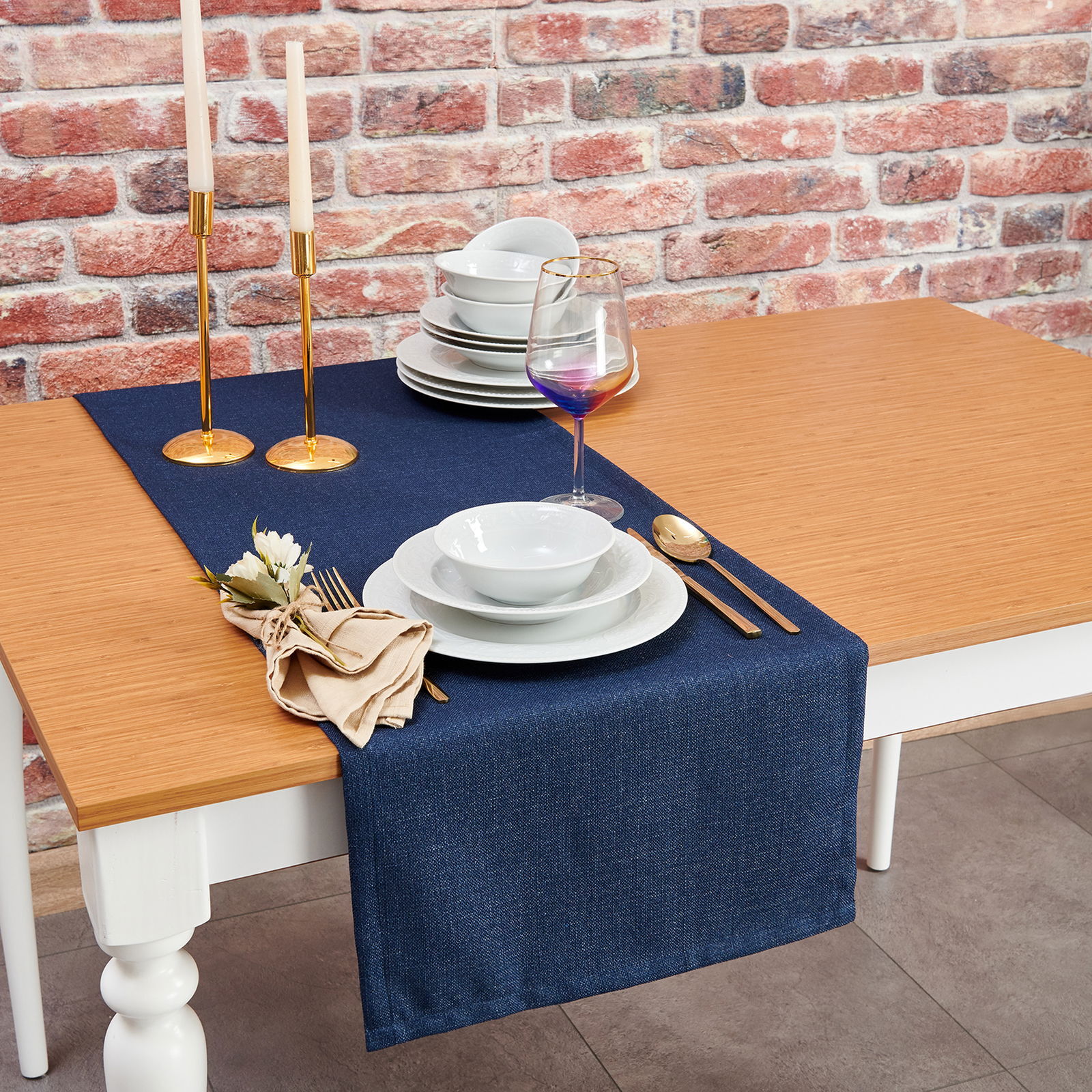 Home Olympos Runner VR18478 - Lacivert - 40x150 cm