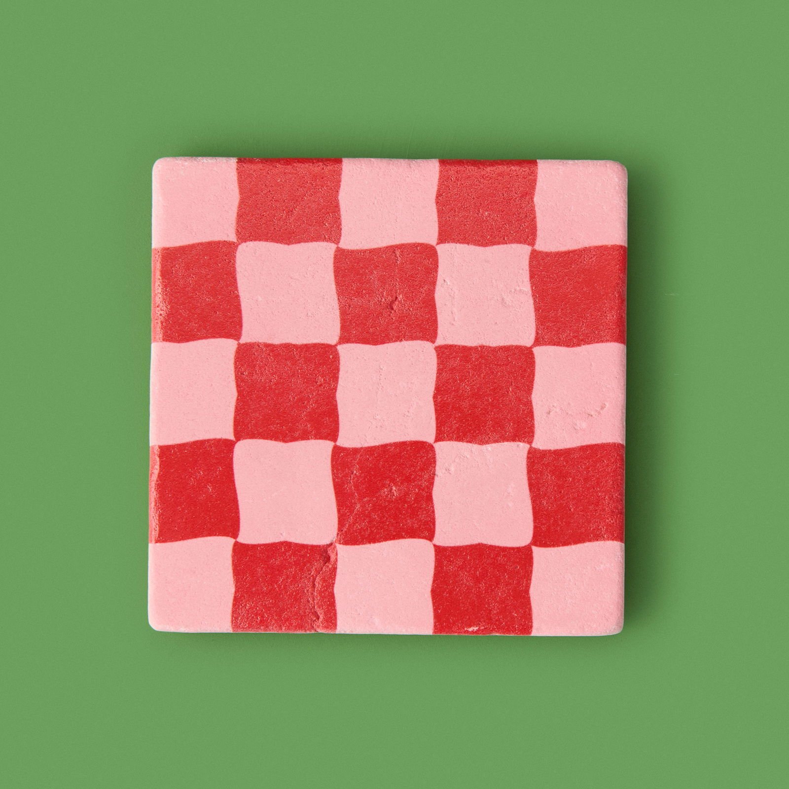 Kitchen Damalı Bardak Altlığı - Renkli - 10 cm