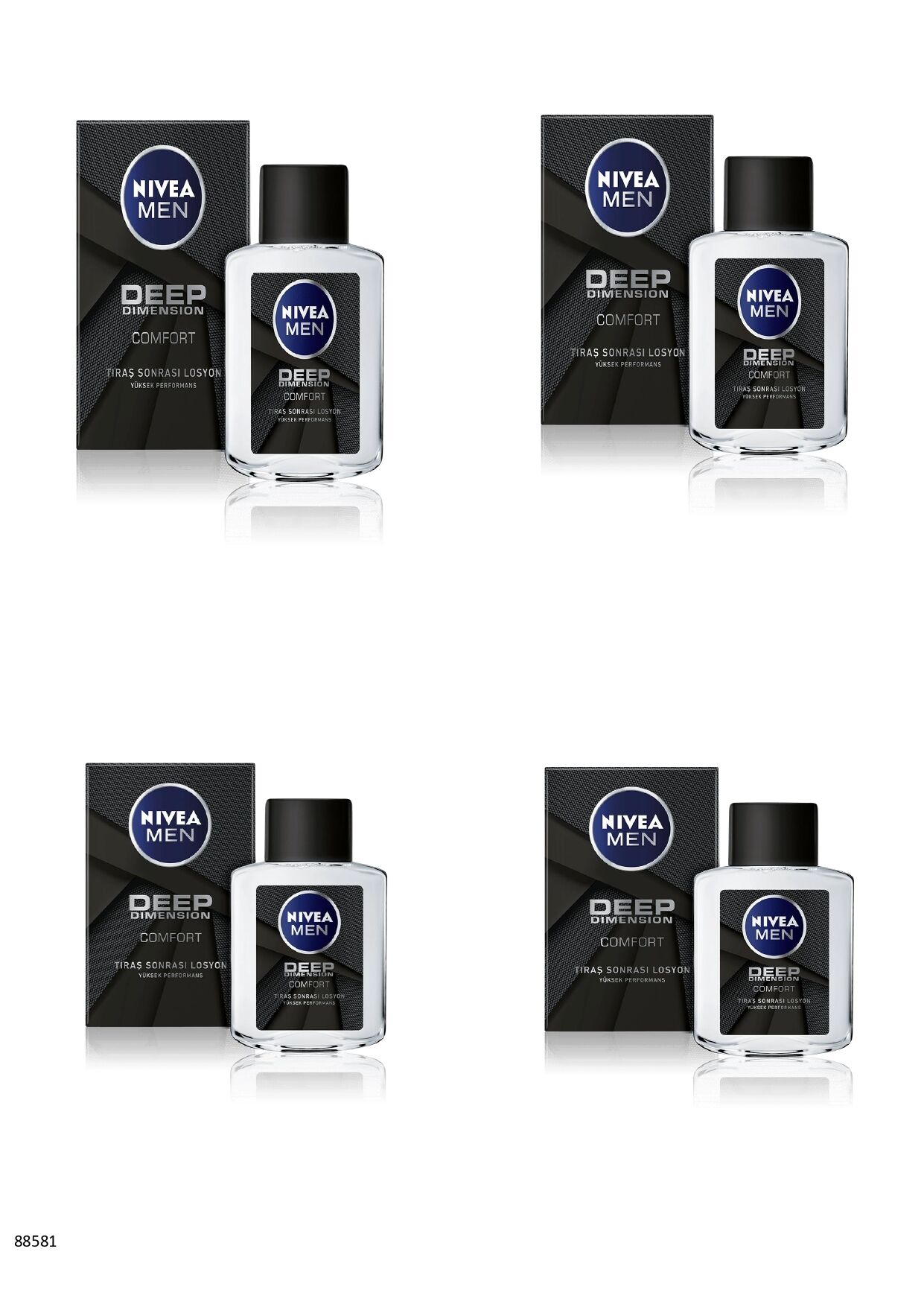 88581 NIVEA MEN DEEP DIMENSION TIRAŞ SONRASI LOSYON  4 ADET