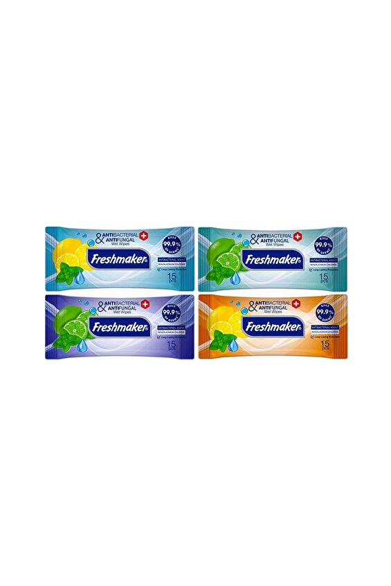 Freshmaker Antibakteriyel Islak Havlu 15'li