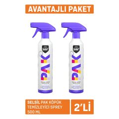 Selsil Pak Köpük Temizleyici Sprey 500Ml x 2
