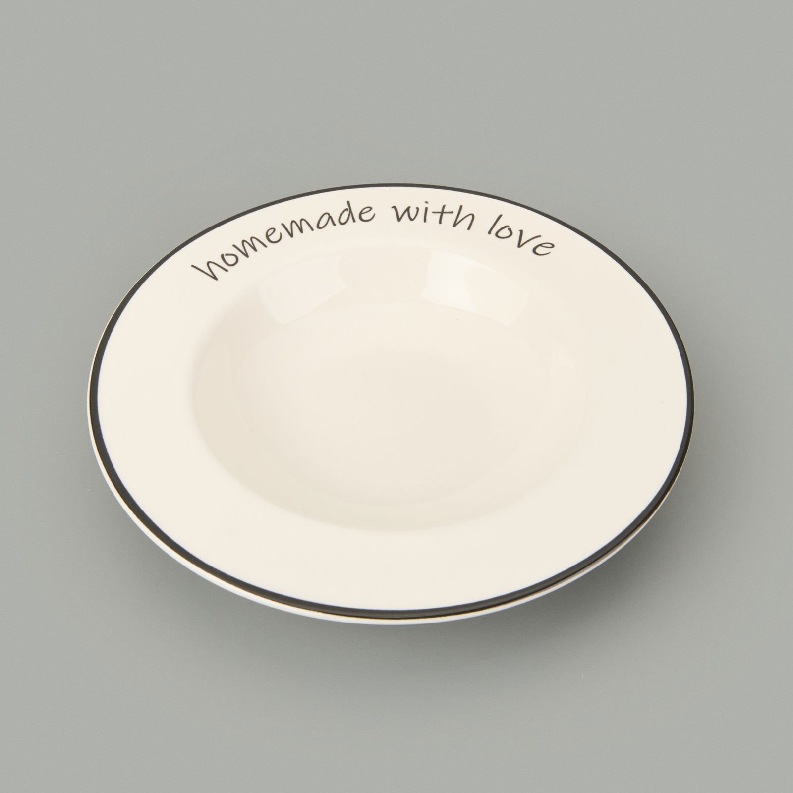 Kitchen Homemade With Love Makarna Tabağı - Renkli - 26 cm