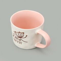 Kitchen It's Coffee Time Kupa - Krem - 415 ml
