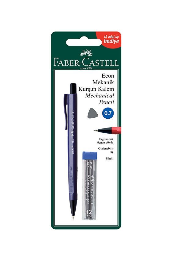 Faber Castell Econ 1351 Versatil Kalem + Min 0.7 MM