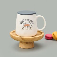 Kitchen Here Comes The Sun Kupa - Krem - 450 ml