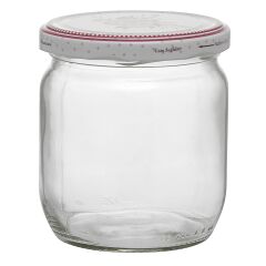 Paşabahçe Desenli Kapaklı Kavanoz 425 Cc