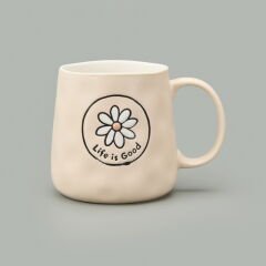 Kitchen Life is Good Kupa - Krem - 450 ml