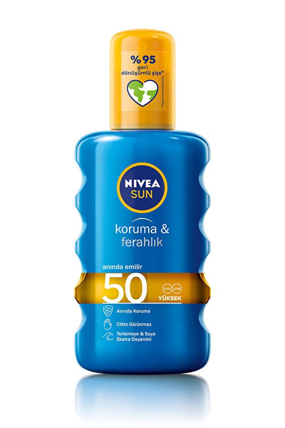 Nivea Sun Transparan Güneş Spreyi KorumaFerahlık SPF 50 200 ml