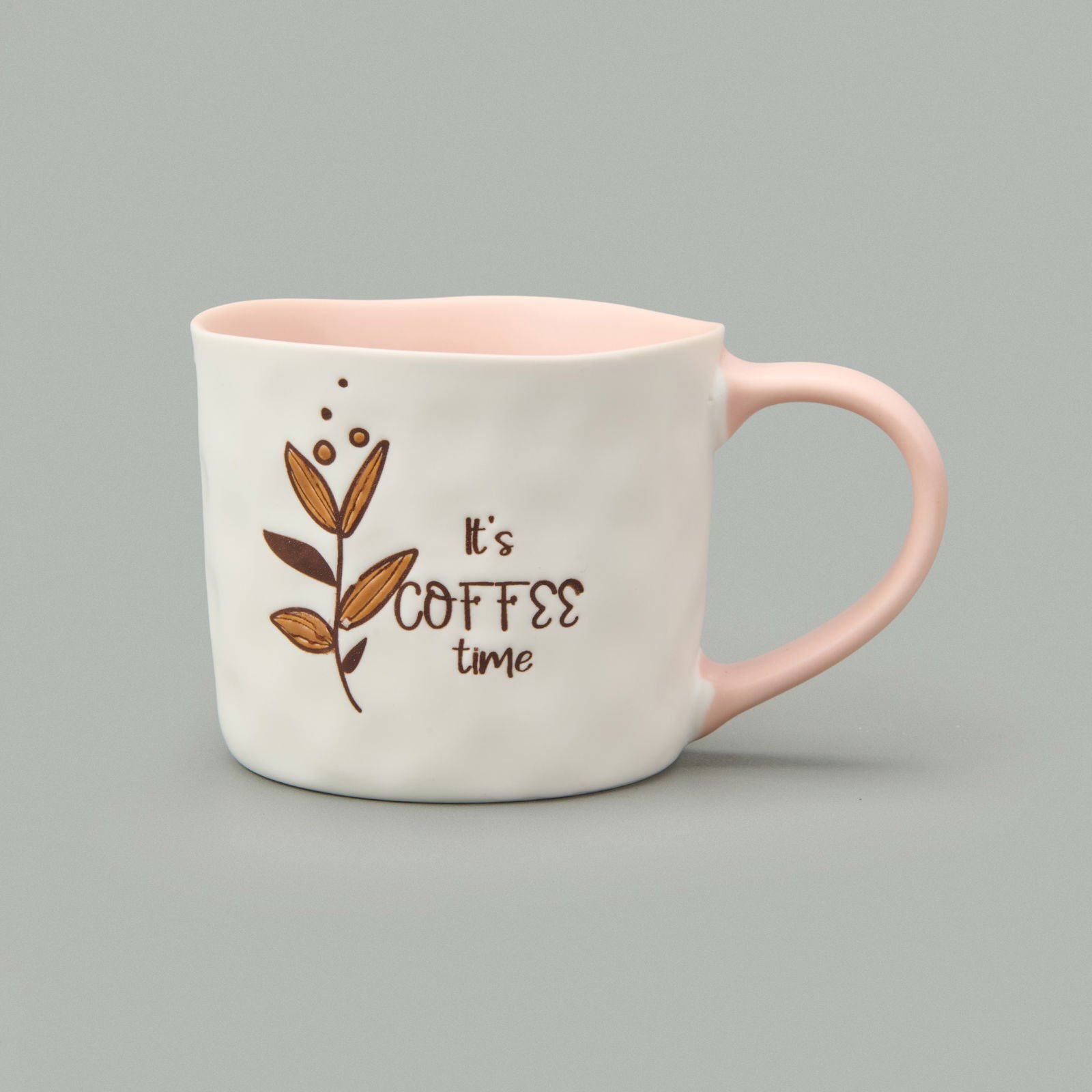Kitchen It's Coffee Time Kupa - Krem - 450 ml