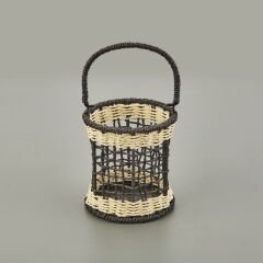 Deco Fuego Mumluk - Siyah / Krem - 13x14 cm