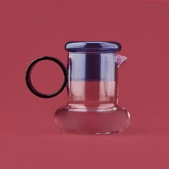 Ring Bardaklı Cam Sürahi - Asorti - 500 ml