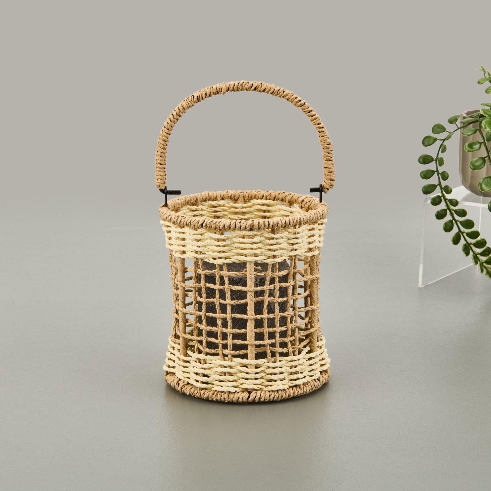 Deco Fuego Mumluk - Bej / Krem - 13x14 cm