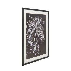 Deco Zebra Tablo - Siyah - 50x70 cm