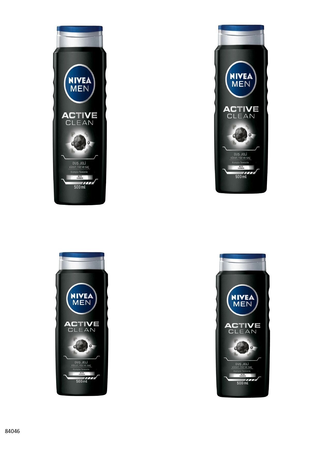 84046 NIVEA MEN ACTIVE CLEAN DUŞ JELİ  4 ADET