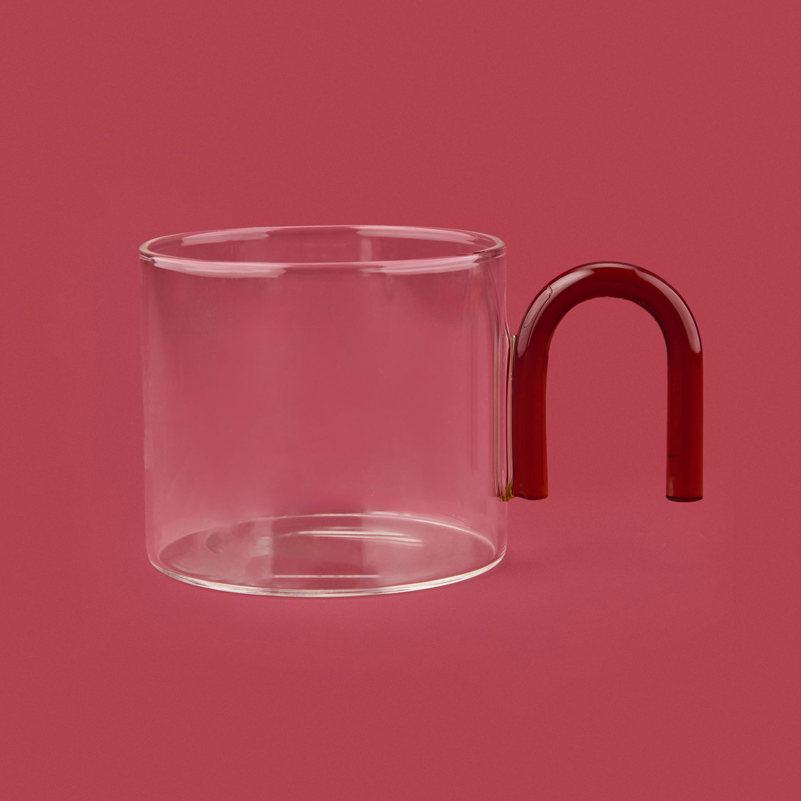 Renkli Kuplu Cam Kupa - Asorti - 290 ml