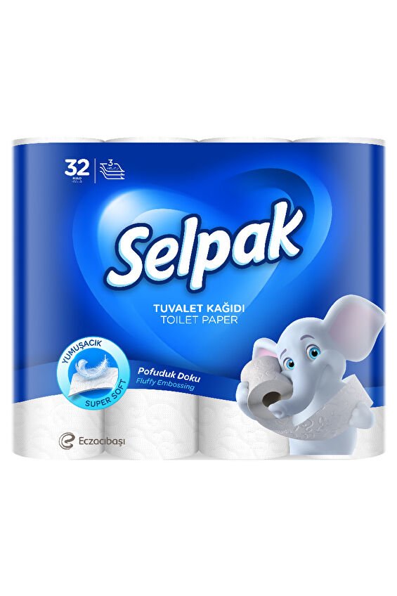 Selpak Tuvalet Kağıdı 32'li 3 Katlı
