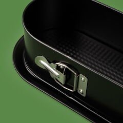 Classic Kelepçeli Baton Kek Kalıbı - Siyah - 34x12 cm