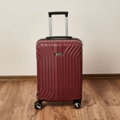Vertical Line Kabin Boy ABS Valiz - Bordo - 57x37x23 cm