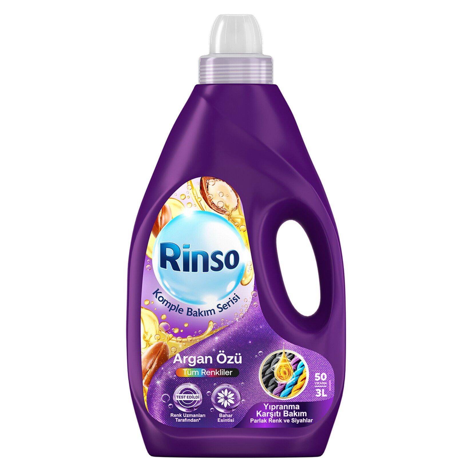 Rinso Sıvı Çamaşır Deterjanı Komple Bakım Serisi Renkliler 50 Yıkama 3 L